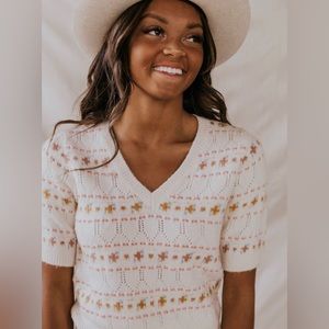 ROOLEE “More Than A Melody” Top in Cornsilk | Size Medium *Gently Used*